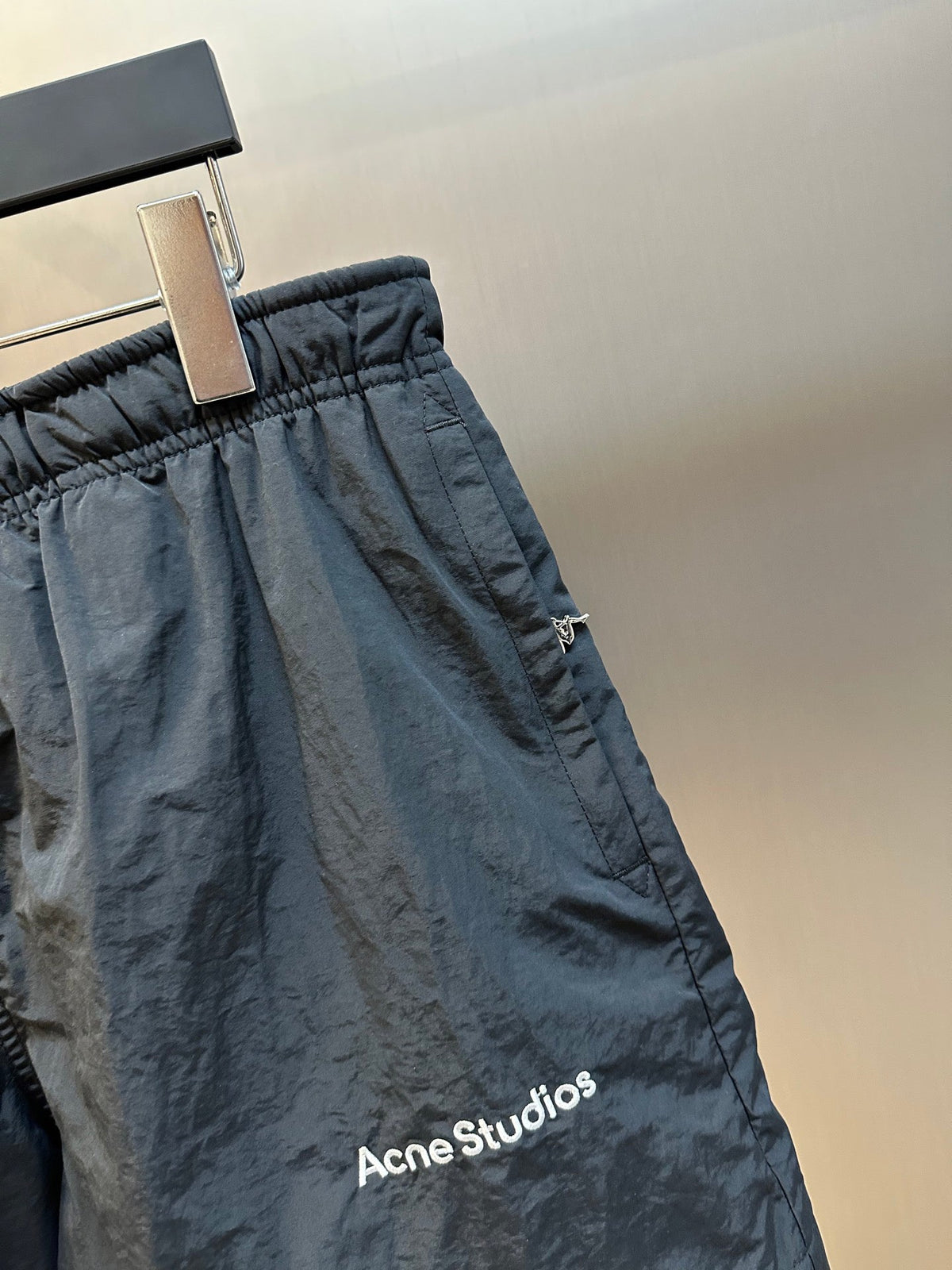 Acne Studios Elastic Waist Graphic Casual Shorts