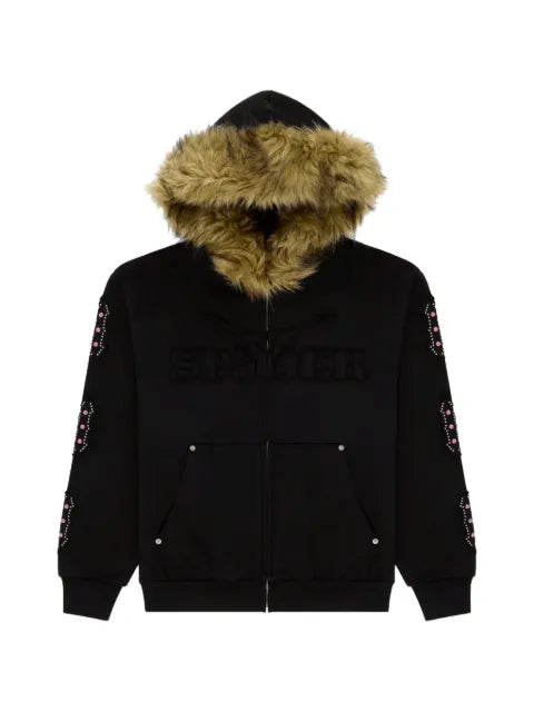 SP5DER Garibaldi studded logo hoodie