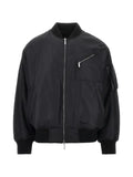 Emporio Armani logo-patch zip-up bomber jacket